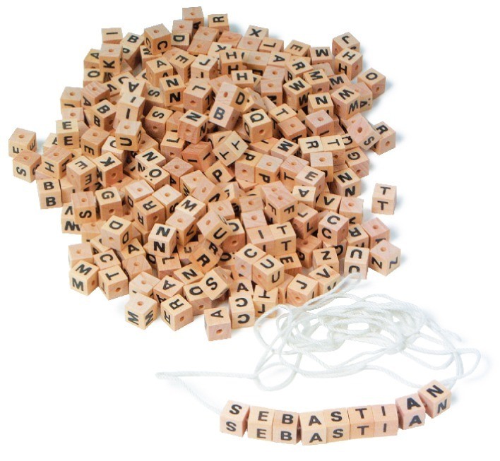 Alfabet, set de litere din lemn