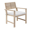Set mobilier gradina Naterial Solis, pentru 4 persoane, lemn/textil, bej