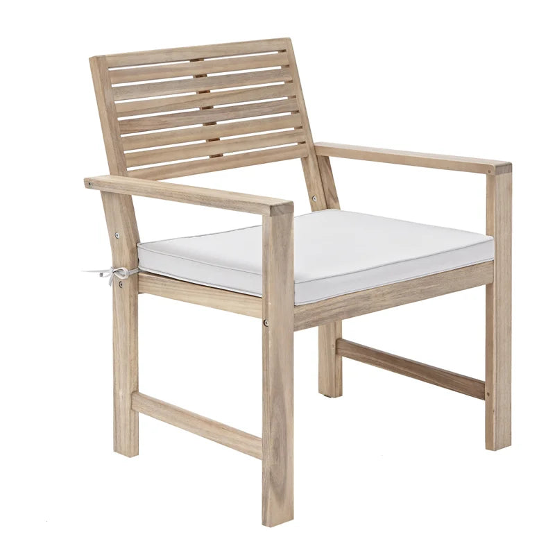 Set mobilier gradina Naterial Solis, pentru 4 persoane, lemn/textil, bej
