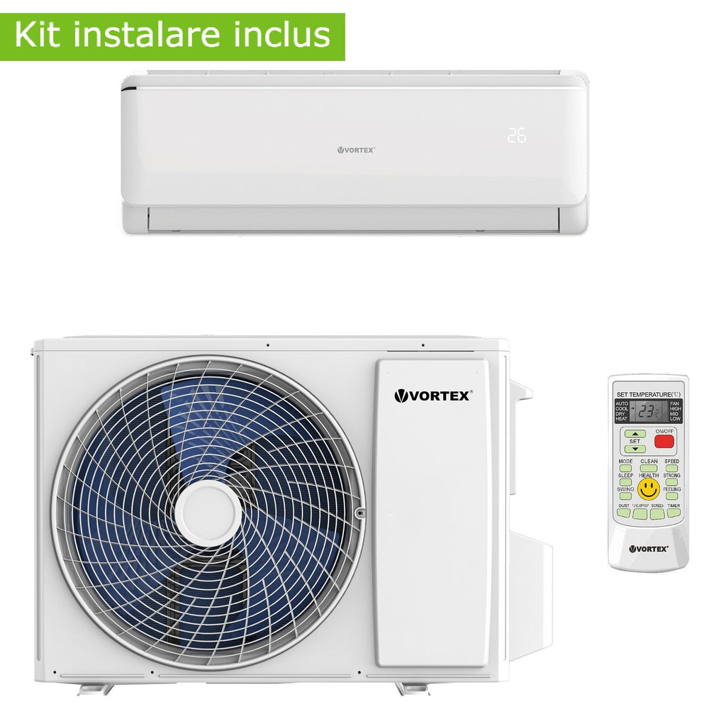 Aer conditionat Vortex Wi-Fi ready VAI0923FFWR, 9000 BTU, clasa energetica A++, cu kit de instalare inclus