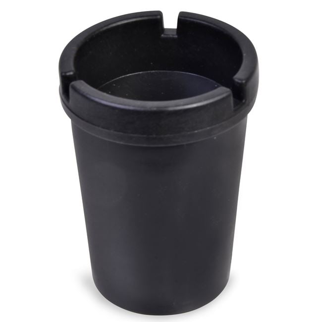 Scrumiera Auto din Plastic Neagra Ø8x11cm