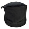 Fular Circular Sport Negru Fleece cu Șiret 30x25cm