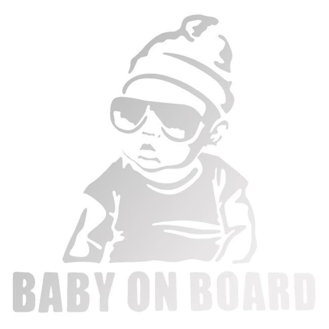 Autocolant Auto Baby On Board 12.5x14cm