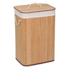 Cos din Bambus de Culoare Naturala cu Capac pentru Rufe 40x30x60cm - MaxiBuy