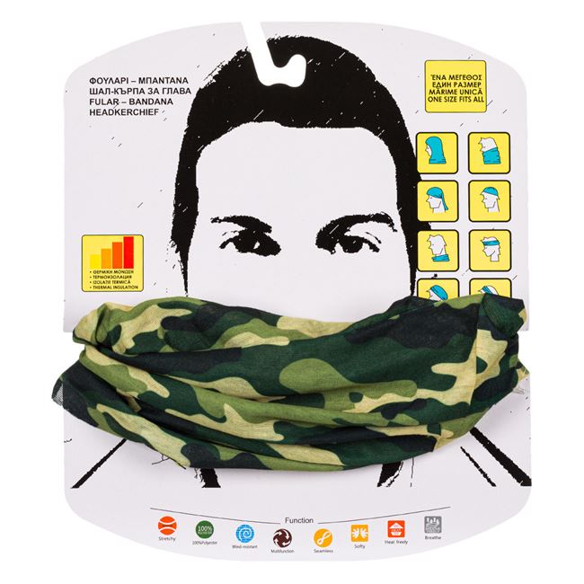 Esarfa Bandana Kaki Camuflaj - One Size