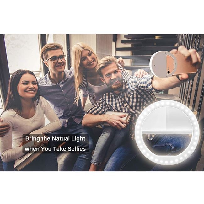 Lampa Ring Light Mini LED cu 4 Functii & USB - MaxiBuy