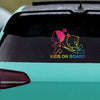 Autocolant Auto Kids On Board 14x12.5cm