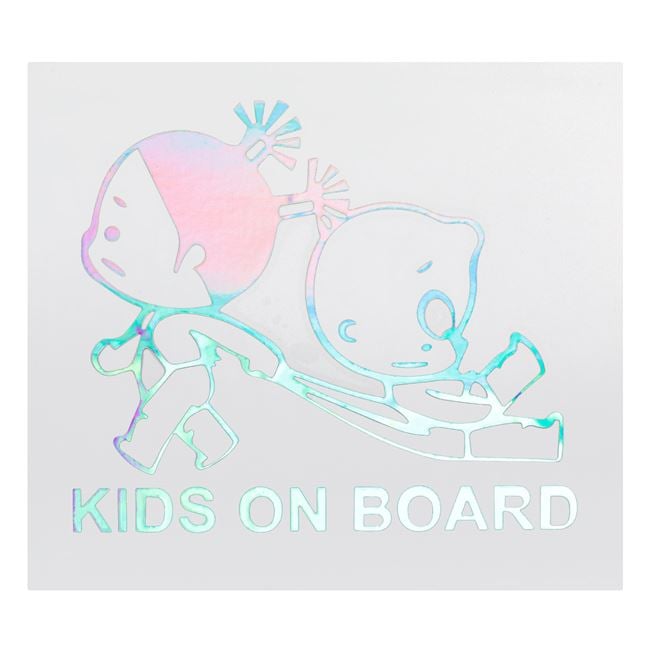 Autocolant Auto Kids On Board 14x12.5cm