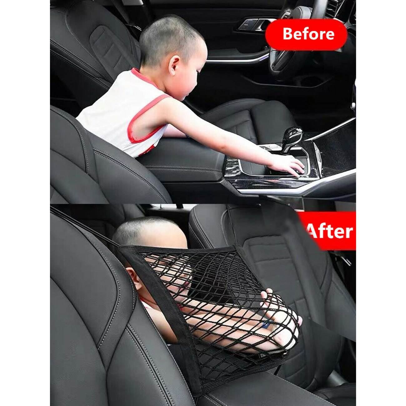 Husa Auto cu Plasa Neagra Elastica 24.5x29cm