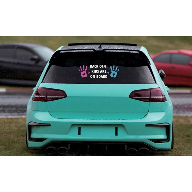 Indicator Autocolant Auto Back Off 25x11cm