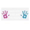 Indicator Autocolant Auto Back Off 25x11cm
