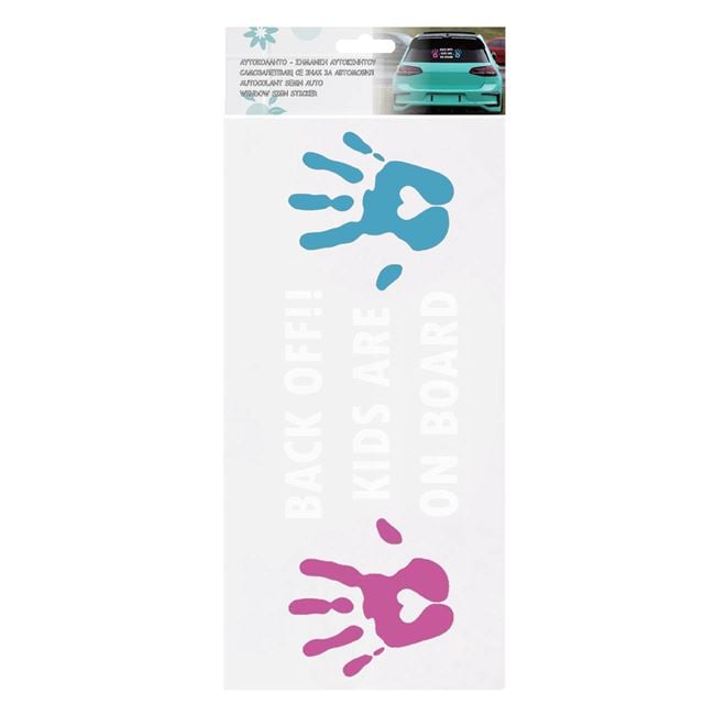 Indicator Autocolant Auto Back Off 25x11cm