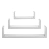 Set Rafturi MDF Albe de Perete - 3buc - MaxiBuy