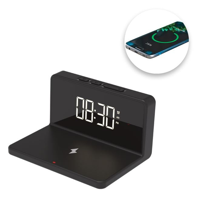 Ceas Desteptator cu Baza pentru Incarcare Wireless 10W - MaxiBuy
