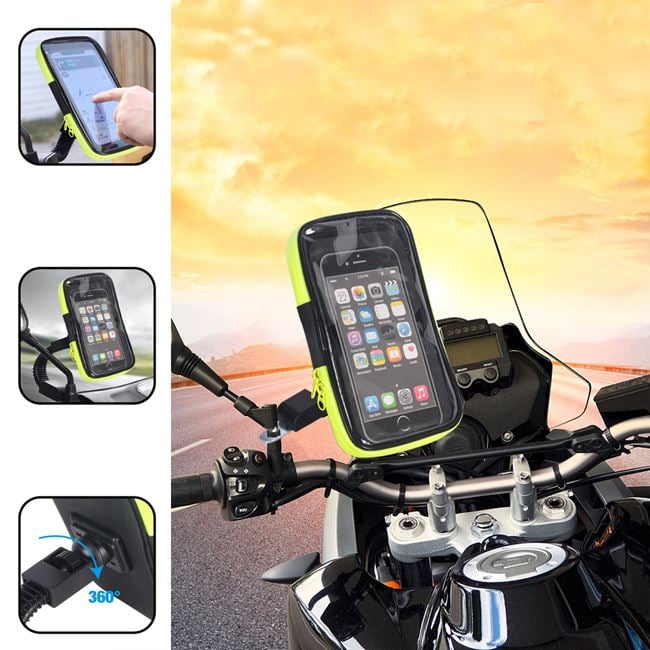 Suport Impermeabil Telefon Mobil pentru Motocicleta - MaxiBuy