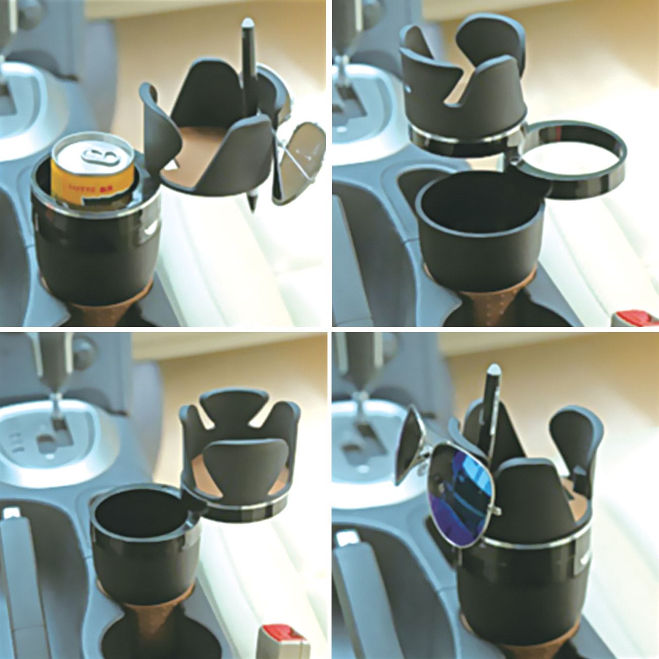 Suport Pahar Rotativ Negru 5 in1 pentru Automobil