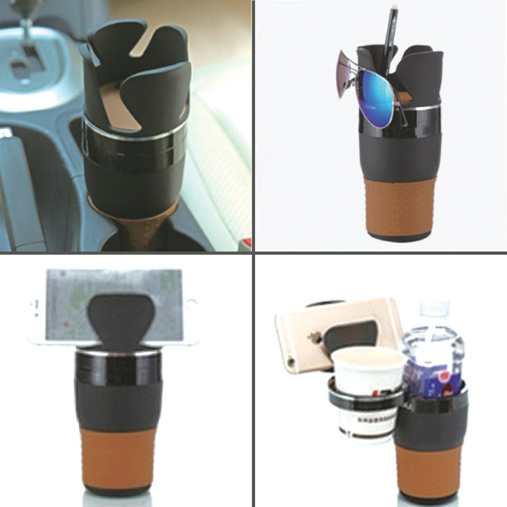 Suport Pahar Rotativ Negru 5 in1 pentru Automobil