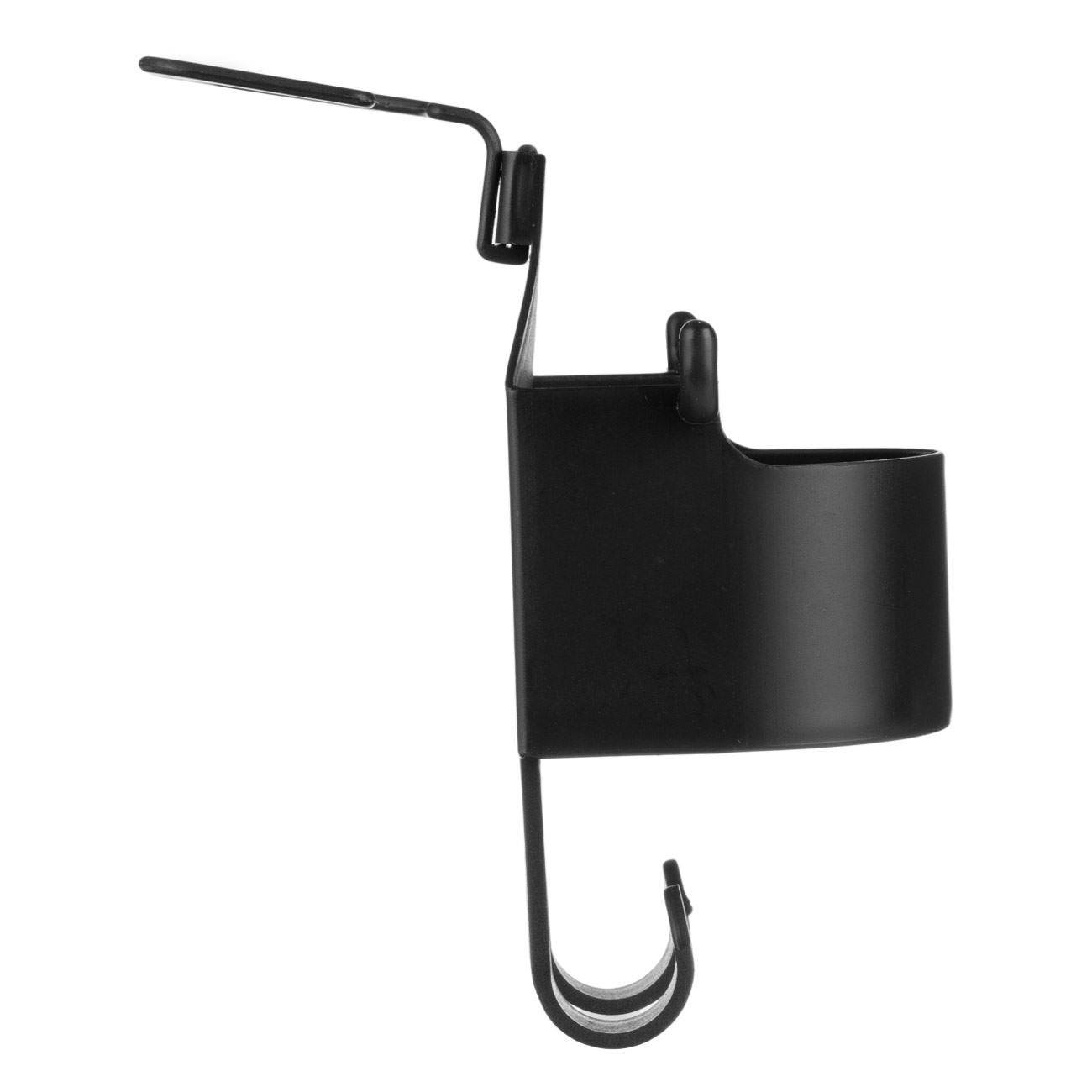 Suport Auto Suspendabil Negru cu 2 Carlige pentru Pahar Ø8cm