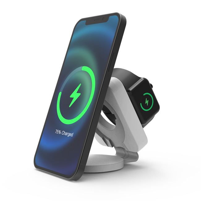 Incarcator Wireless 3 in 1 pentru Telefon Mobil Ceas & Casti - MaxiBuy