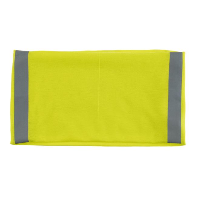 Fular Circular Galben cu Banda Reflectorizanta 24x48cm