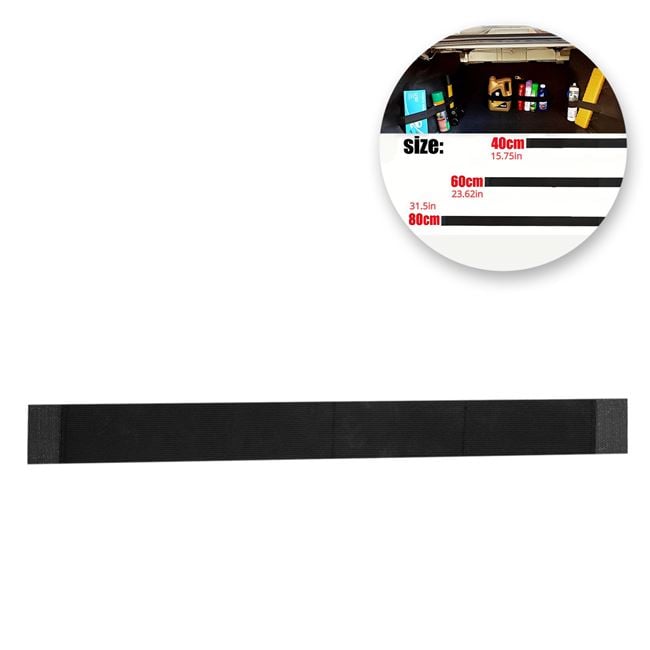 Curea Elastica Organizatoare cu 3 Pozitii Neagra cu Scai 5x50cm