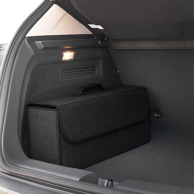 Organizator din Fetru Gri Antracit pentru Portbagaj Auto 50x17x27cm