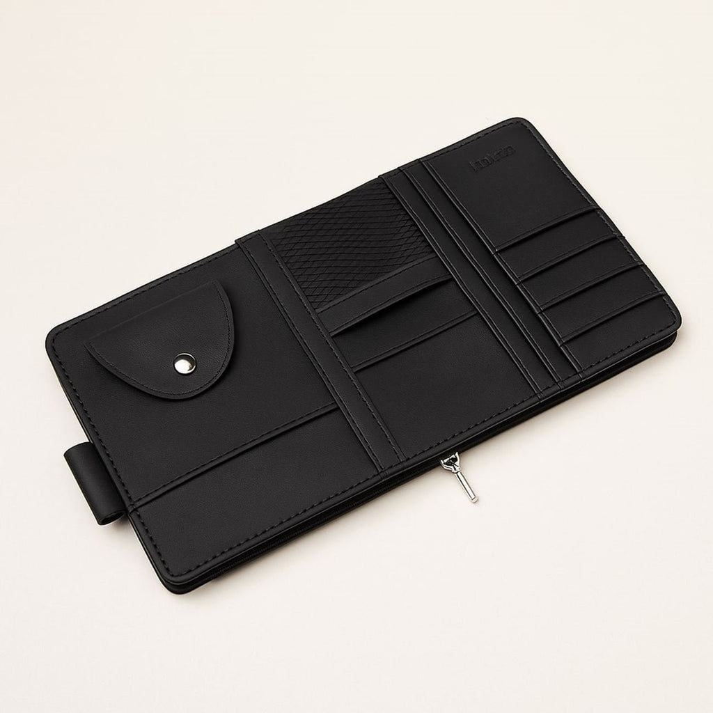 Organizator Negru pentru Parasolar Auto 29.5x16cm