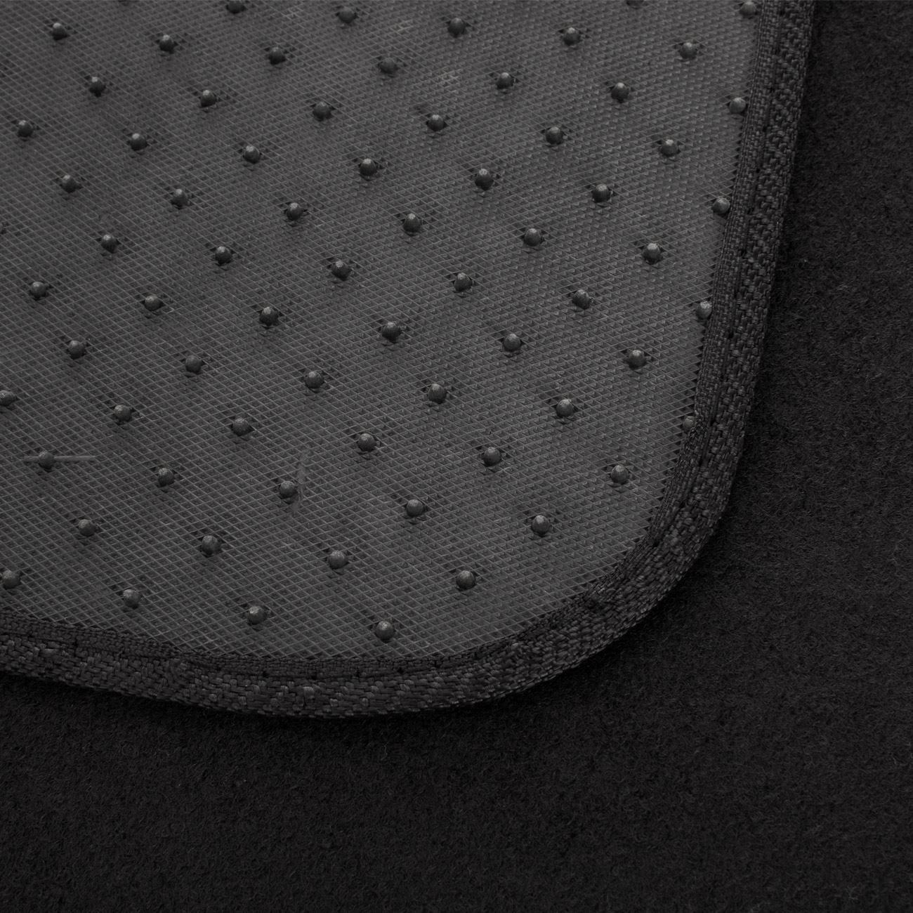 Set Covorase Auto Negre cu Dunga Argintie - 4buc