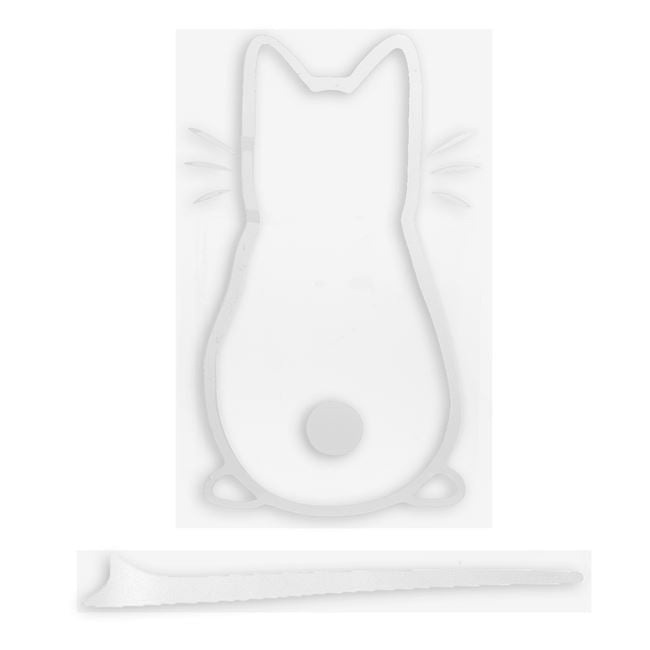 Autocolant Stergator Auto cu Model Pisica 19.5x32.5cm