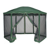 Pavilion gradina, otel/poliester, Ø 350 cm, H 250 cm, verde