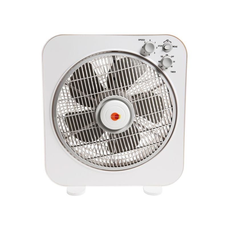 Ventilator de birou Equation Box, 40 W, 30 cm, 3 viteze, gri