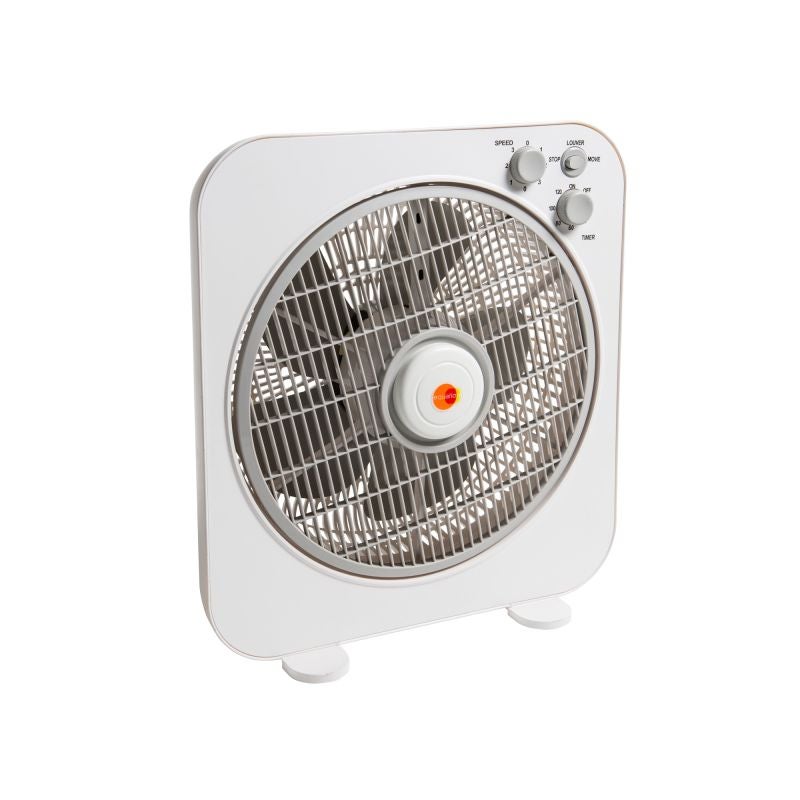 Ventilator de birou Equation Box, 40 W, 30 cm, 3 viteze, gri