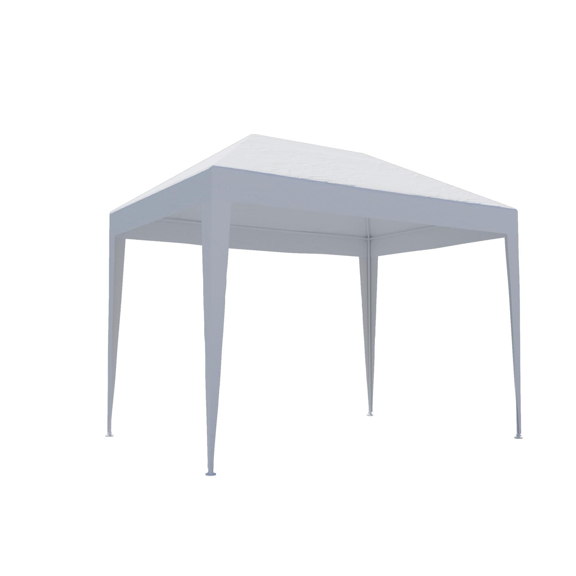 Pavilion gradina Maxi, otel/polietilena, 290 x 190 cm, H 244 cm, alb