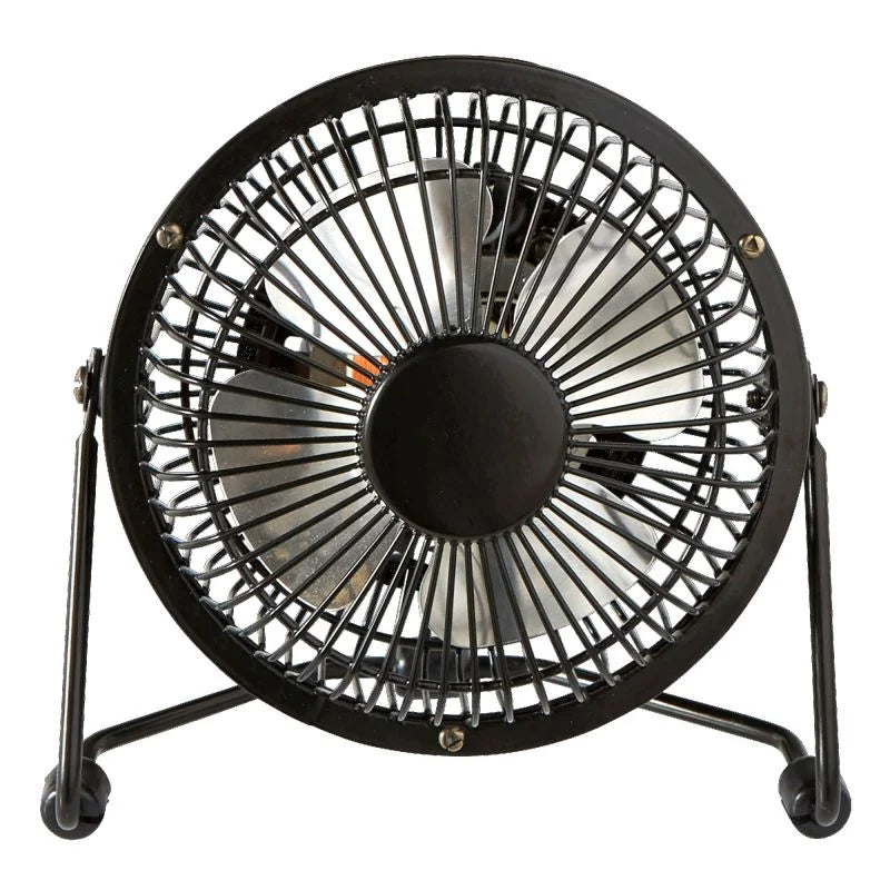 Ventilator mini de birou Equation Lara, 15 W, Ø 10 cm, o viteza, negru