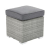 Set mobilier gradina Davos, pentru 6 persoane, plastic/textil, gri