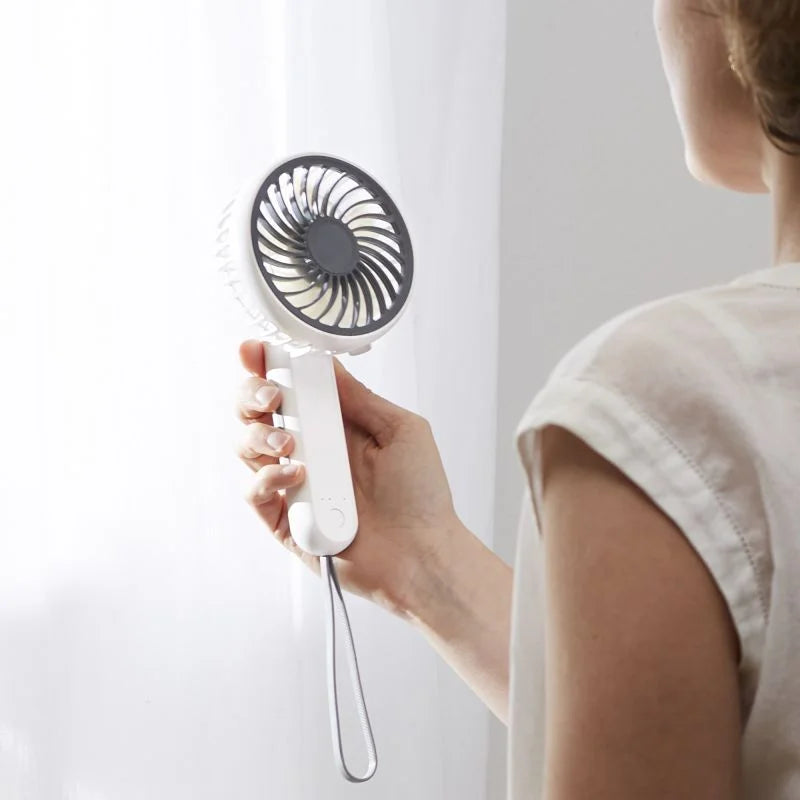 Ventilator portabil Equation Handy, cu USB, 3 W, Ø 11 cm, 3 viteze, alb