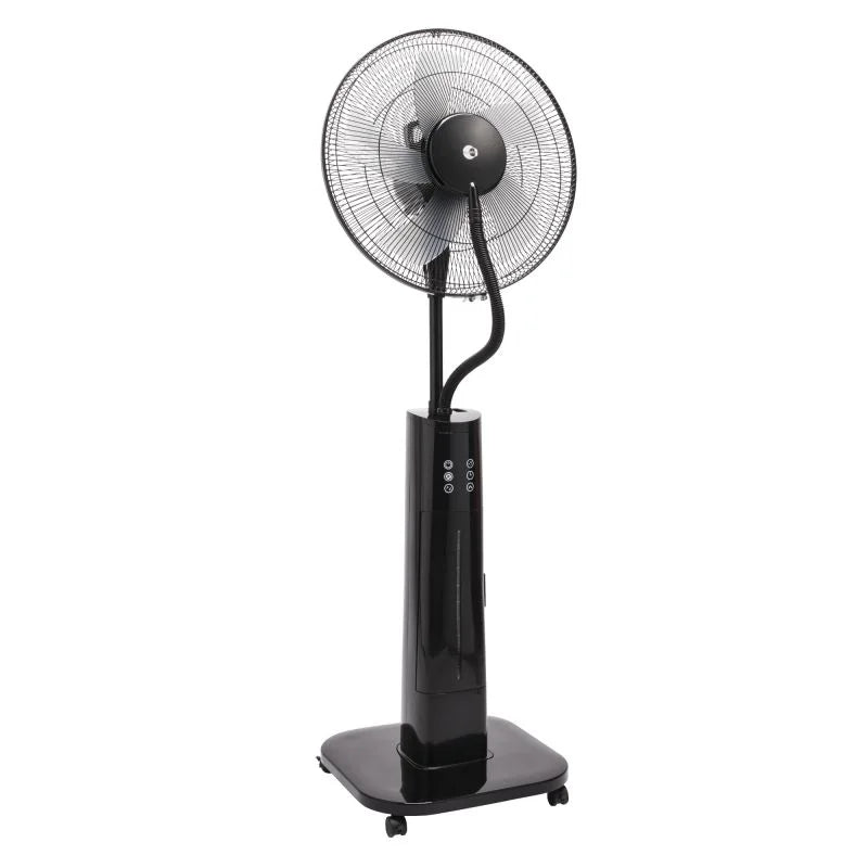 Ventilator cu picior Equation, cu pulverizator apa, 70 W, Ø 40 cm, 3 viteze, negru