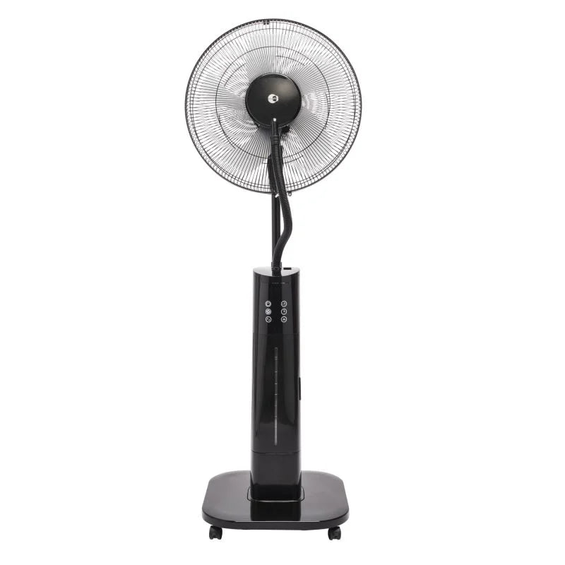 Ventilator cu picior Equation, cu pulverizator apa, 70 W, Ø 40 cm, 3 viteze, negru