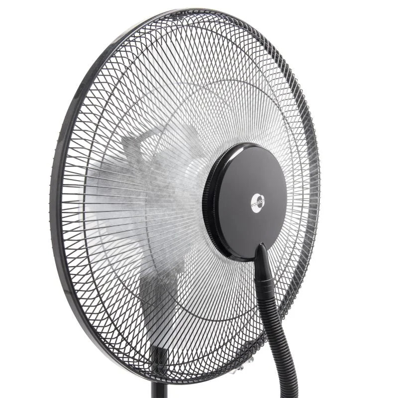 Ventilator cu picior Equation, cu pulverizator apa, 70 W, Ø 40 cm, 3 viteze, negru