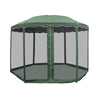 Pavilion gradina, otel/poliester, Ø 350 cm, H 250 cm, verde