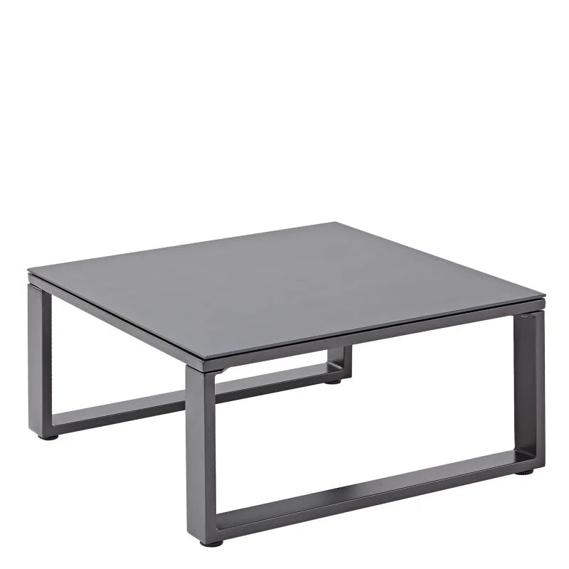 Set mobilier gradina Naterial Odyssea, aluminiu/textil, pentru 6 persoane, gri