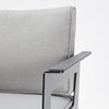Set mobilier gradina Naterial Odyssea, aluminiu/textil, pentru 6 persoane, gri