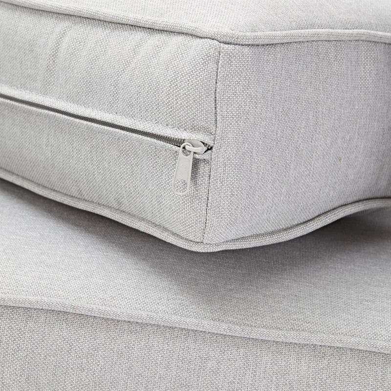 Set mobilier gradina Naterial Odyssea, aluminiu/textil, pentru 6 persoane, gri