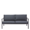 Set mobilier gradina Naterial Trino, otel/textil, pentru 4 persoane, gri