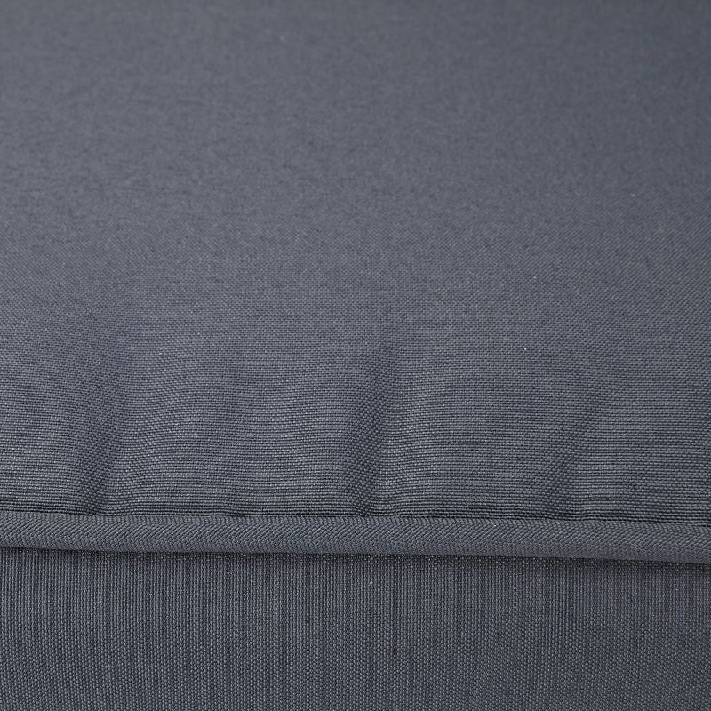 Set mobilier gradina Naterial Trino, otel/textil, pentru 4 persoane, gri