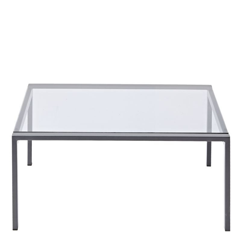 Set mobilier gradina Naterial Trino, otel/textil, pentru 4 persoane, gri