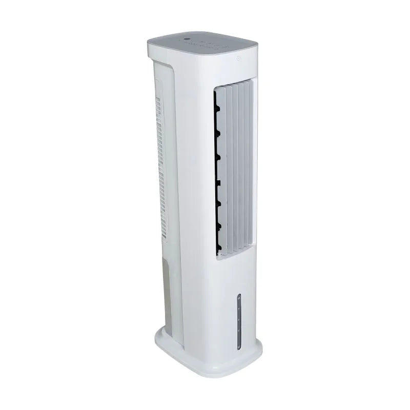 Racitor de aer turn Equation Cube, 55 W, rezervor 5 L, H 85 cm, 3 viteze, alb