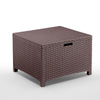 Set mobilier gradina Venezia, pentru 4 persoane, plastic, maro