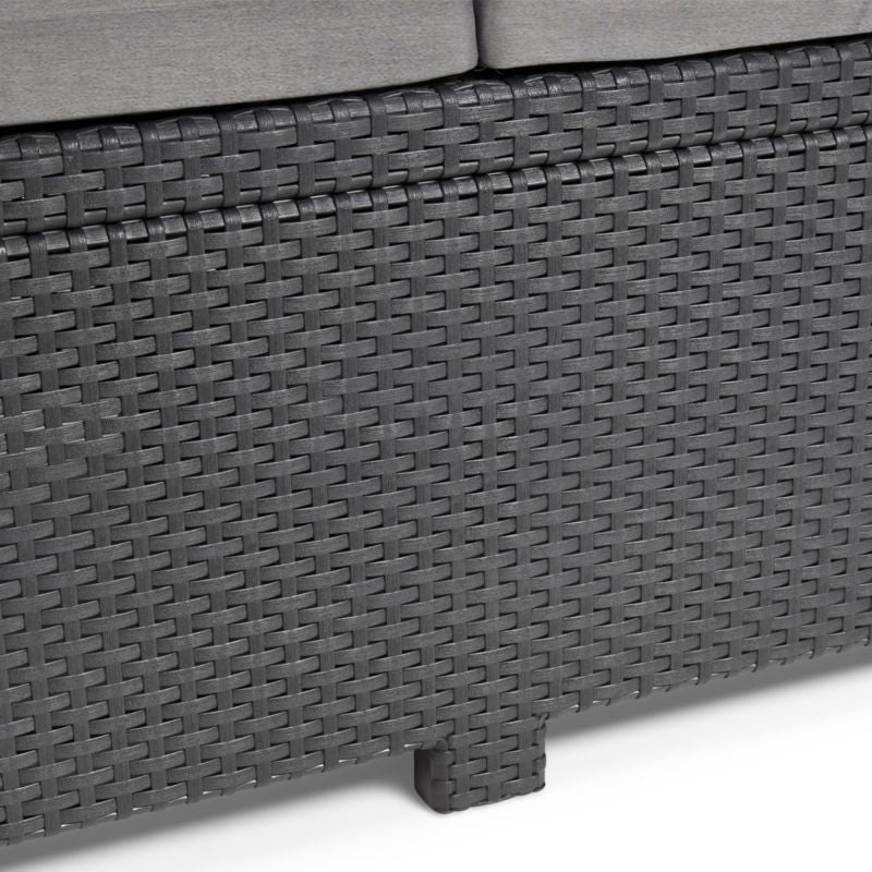 Set mobilier gradina Novo, pentru 4 persoane, textil/rasina, gri