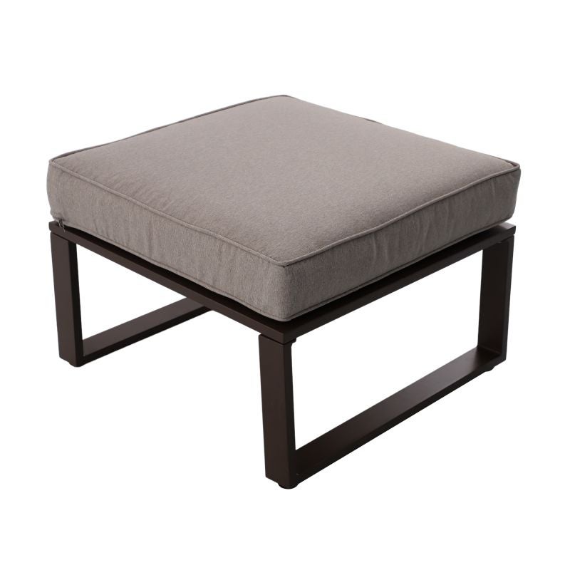 Set mobilier gradina Naterial Odyssea, cu coltar, pentru 6 persoane, aluminiu, maro